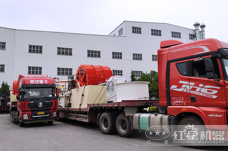 全套水洗機(jī)制砂設(shè)備發(fā)貨