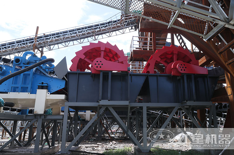 一小時(shí)160噸洗沙機(jī)工作現(xiàn)場