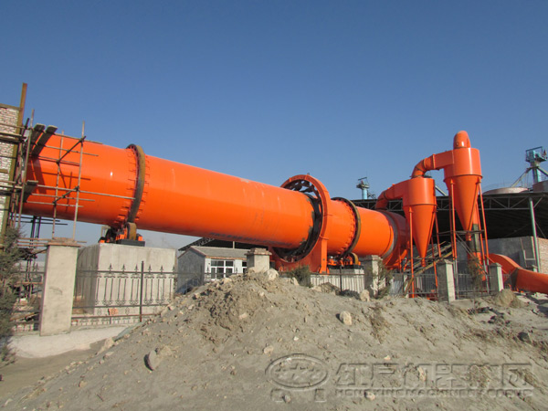 頁巖烘干機客戶生產(chǎn)現(xiàn)場