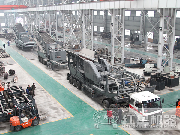 輪胎式車載移動(dòng)打石機(jī)