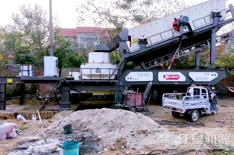 建筑垃圾制沙現(xiàn)場實拍圖