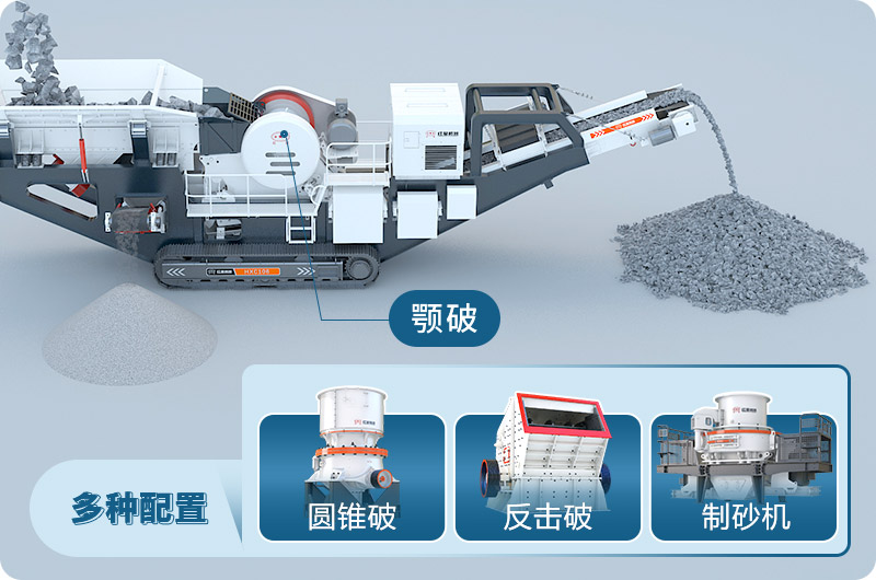 履帶移動破碎機(jī)設(shè)備配置
