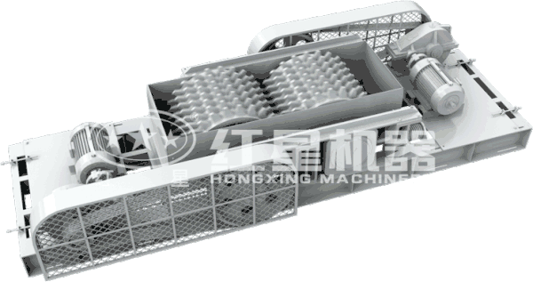 對(duì)輥式破碎動(dòng)態(tài)原理圖