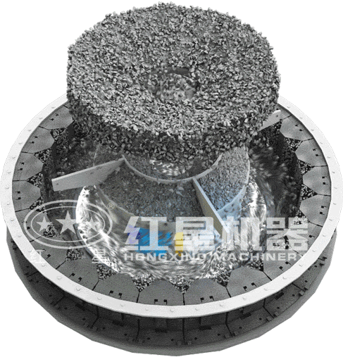 石英石制砂機(jī)動態(tài)原理圖