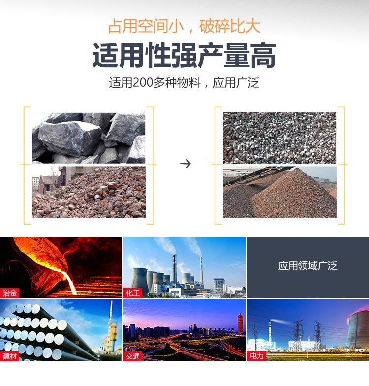 粗破輪胎系列移動破碎站應(yīng)用領(lǐng)域圖