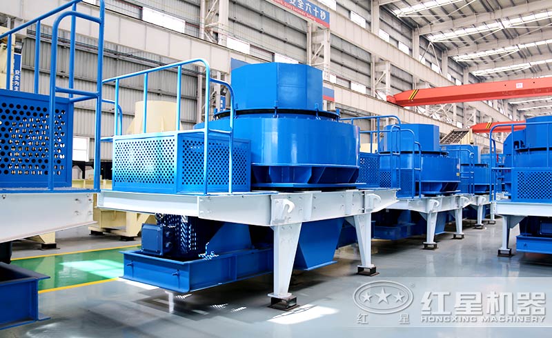 鵝卵石制沙機(jī)車間