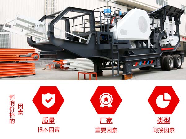 影響移動(dòng)式石灰?guī)r破碎機(jī)價(jià)格的因素圖