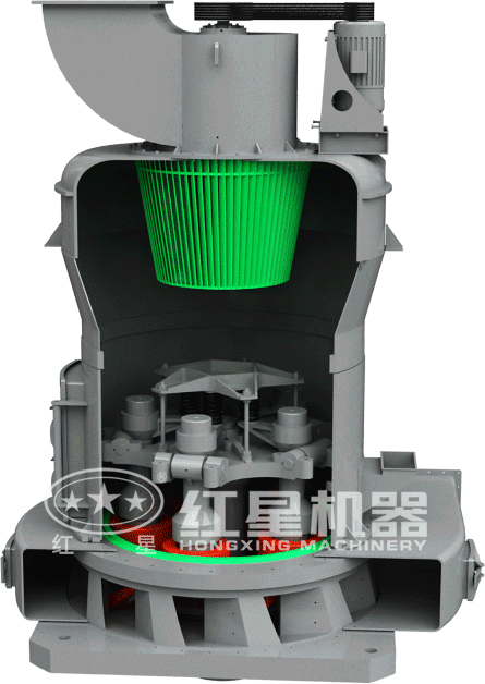 HGM系列細(xì)粉磨動(dòng)態(tài)原理圖