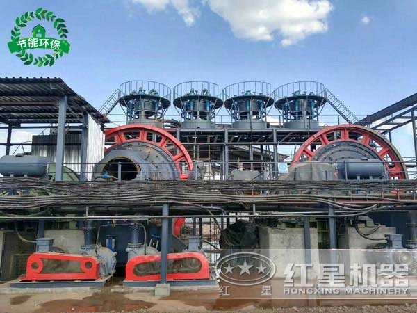 500噸大型球磨機工作現(xiàn)場，環(huán)保性能佳