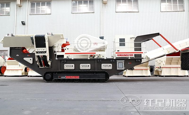 紅星機器高智能移動制砂機展示