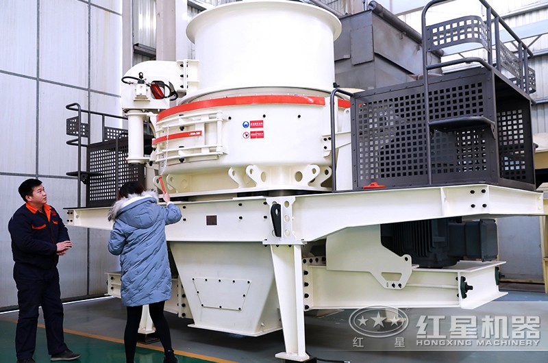 HVI沖擊式制砂、整形機(jī)客戶到廠參觀圖