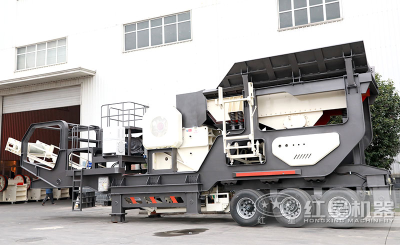 時產(chǎn)200方輪胎式車載混凝土砂石粉碎機