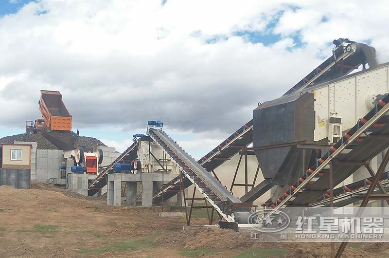 一小時(shí)40噸石子破碎機(jī)用戶(hù)現(xiàn)場(chǎng)