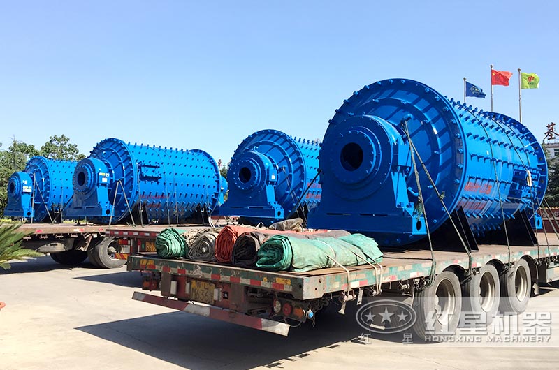 紅星機器鋼球球磨機發(fā)往廣西