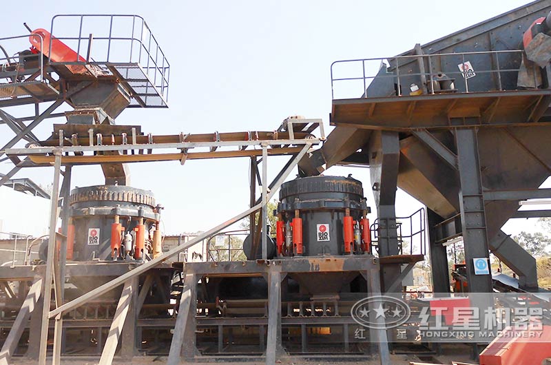 紅星多缸液壓圓錐破用戶現(xiàn)場