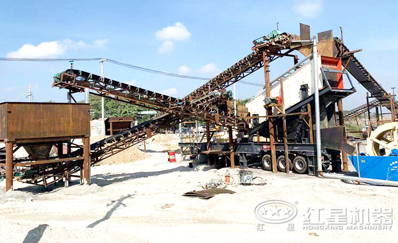 制砂洗砂一體機(jī)作業(yè)現(xiàn)場(chǎng)