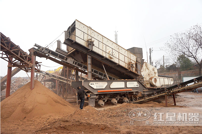 建筑垃圾破碎站現場實拍