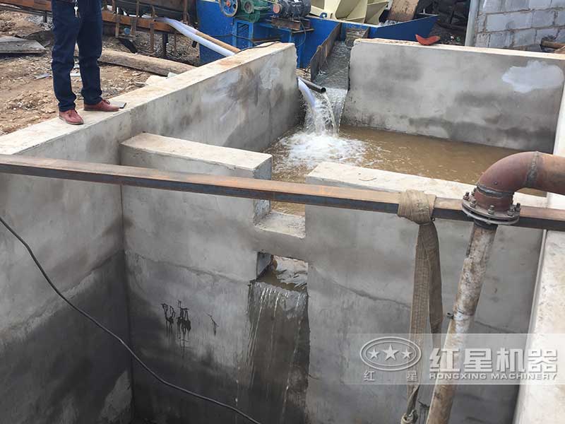 洗沙現(xiàn)場水循環(huán)設(shè)施