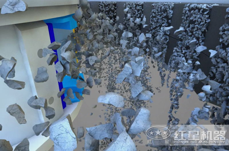 制砂機石打鐵原理圖示