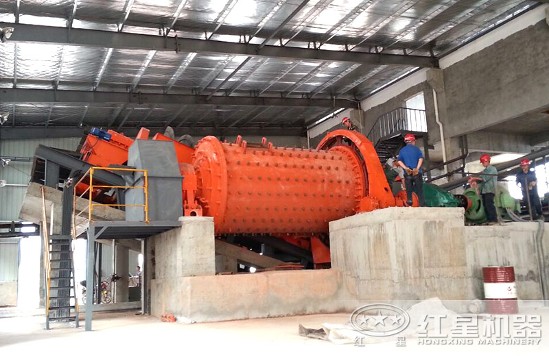 球磨機生產(chǎn)現(xiàn)場