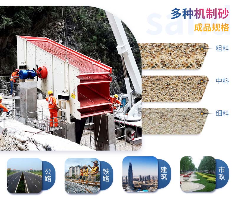 機(jī)制砂應(yīng)用領(lǐng)域廣